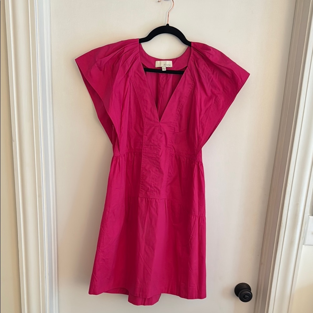 Pinch Fuchsia V-Neck Blouse